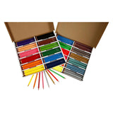 Crayons de couleur jumbo triangulaires - couleurs de base, 144st.