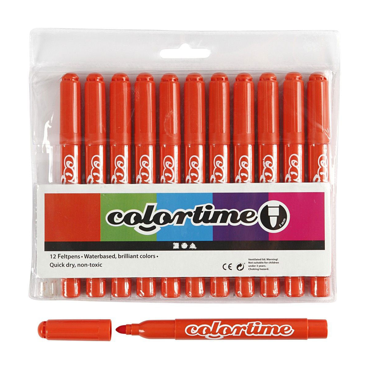 Donker Orange Jumbo Markers, 12.