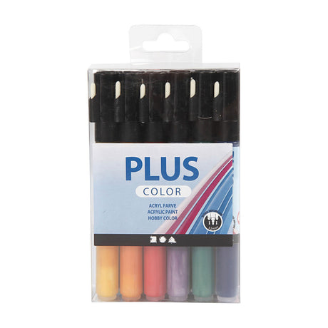 Creativ company plus color acrylstiften acrylverf marker, 18st.