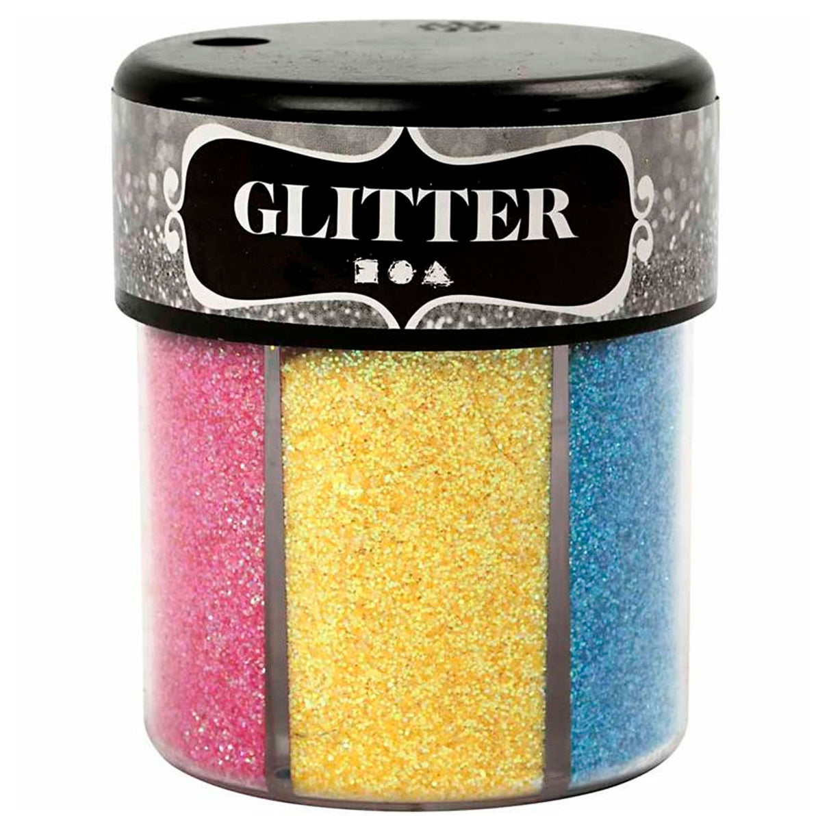 Glitters farger, 6x13gr.