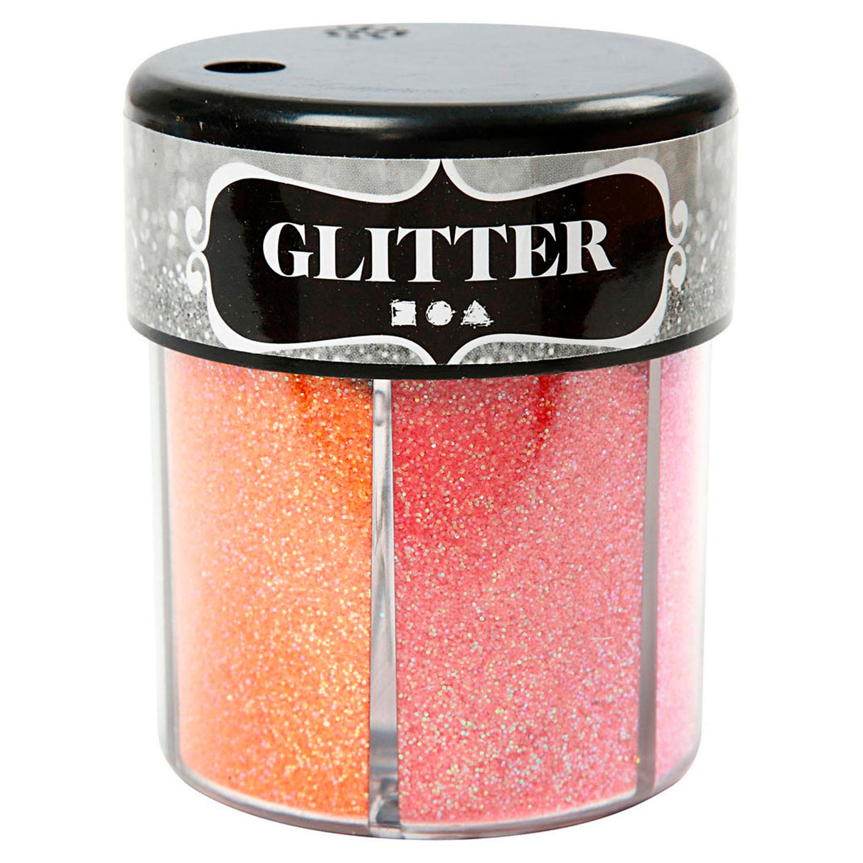 Glitters farger, 6x13gr.