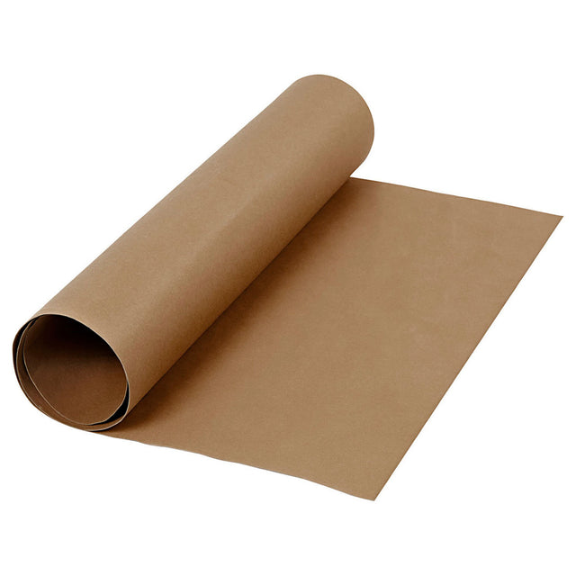 Creativ company faux leather papier donkerbruin, 1mtr.
