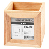 Wooden pen tray with photo frame