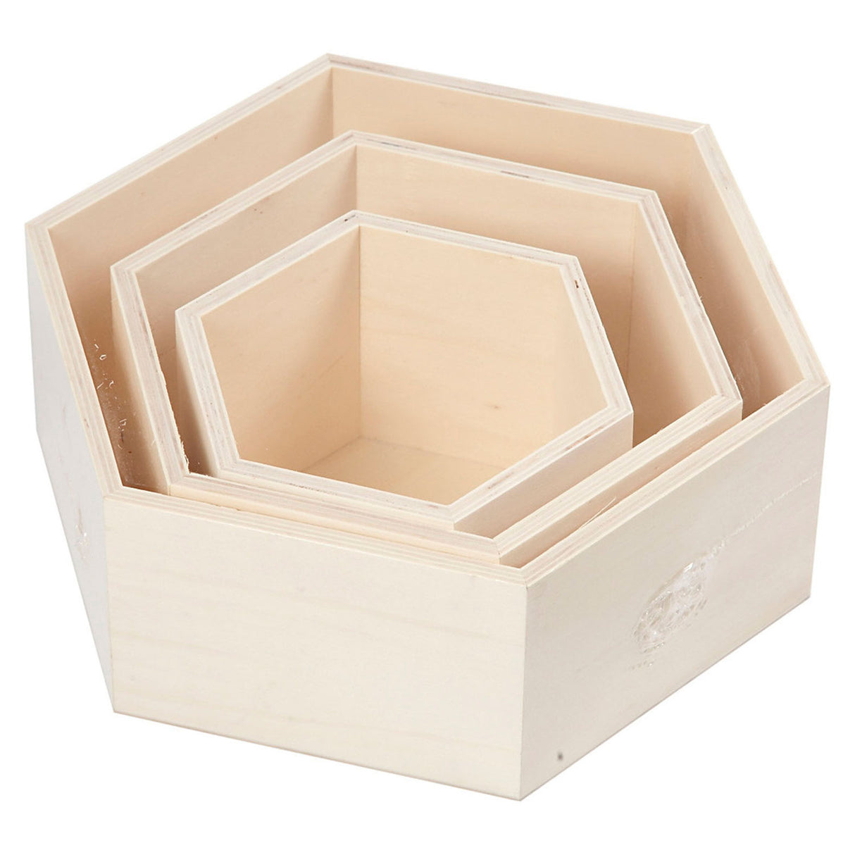 Creativ Company Hexagonal Show box, 3st.