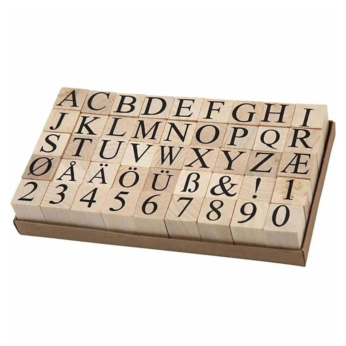 Creativ Company Wooden Stamp Set, 45dlg.