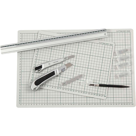 Creativ company snijmat rubber met rasterlijnen, 30x45cm