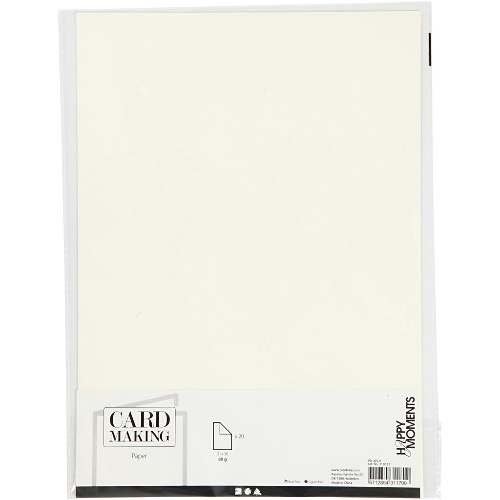 Paper Off-White A4 80gr, 20st.