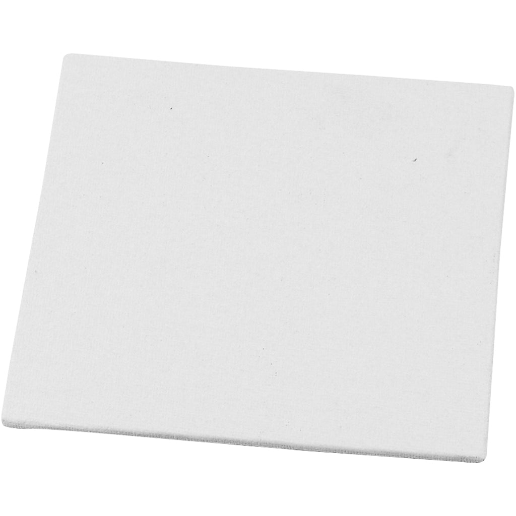 Creativ Company Canvas Panel White, 12.4 x 12.4 cm