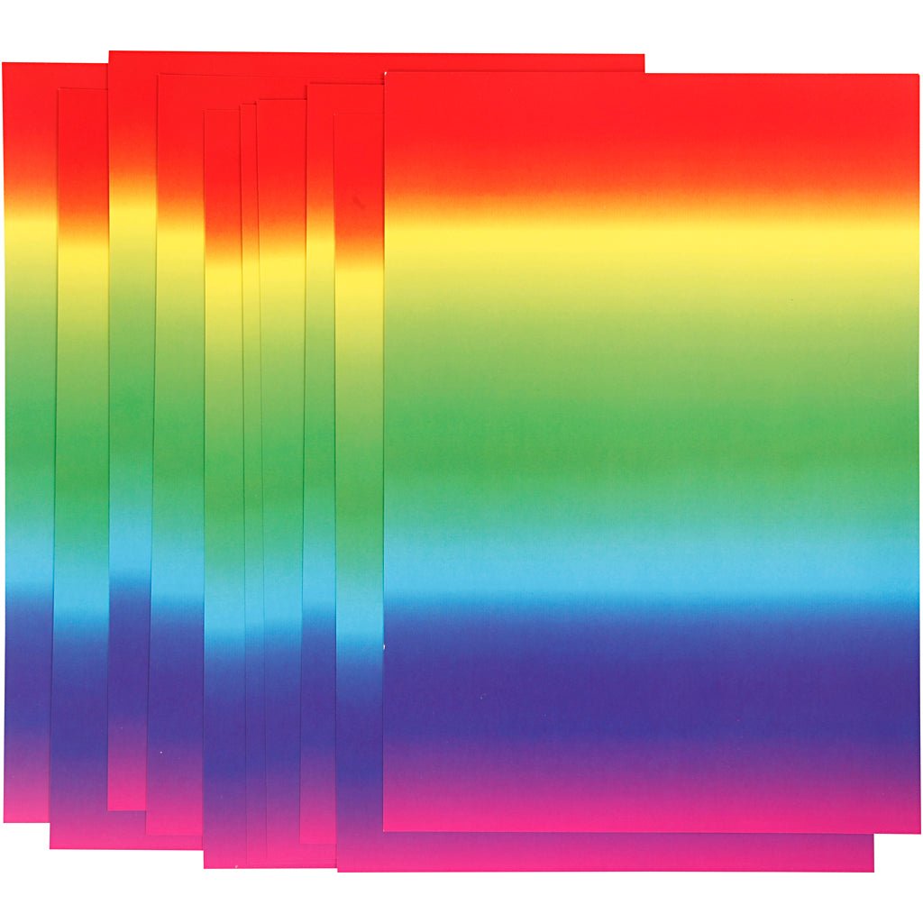 Rainbow Paper A4 180gr, 10 hojas