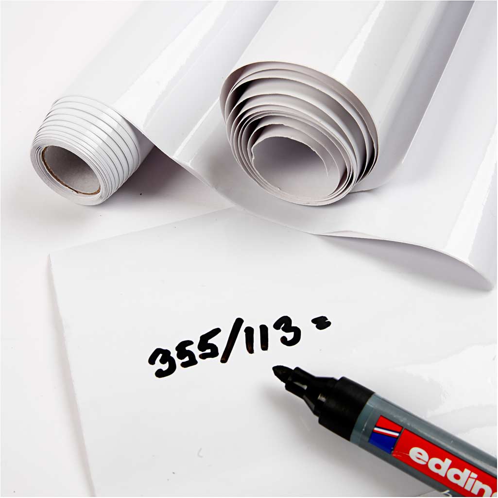 Whiteboard foil white, 2m