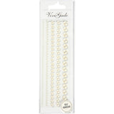 Halv pasta Pearls White 2-8mm, 140 ..