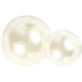 Halv pasta Pearls White 2-8mm, 140 ..