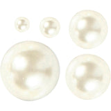 Halv pasta Pearls White 2-8mm, 140 ..