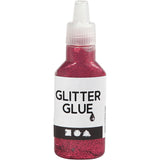 Creativ Company glitter lim mørkrosa, 25 ml