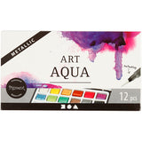 Art Aqua Aquarel Paint Metallic, 12 barev