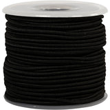 Creativ company elastiek dikte 2mm zwart, 25m