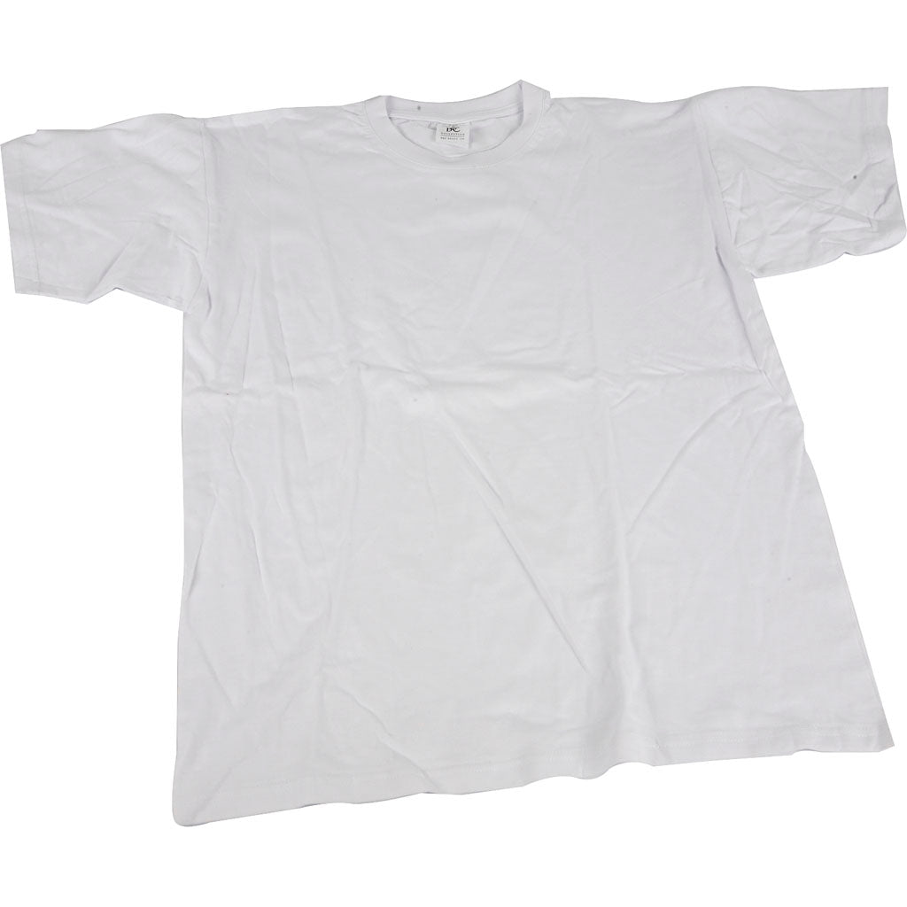 T-shirt blanc avec du cou rond Coton, 3-4 ans