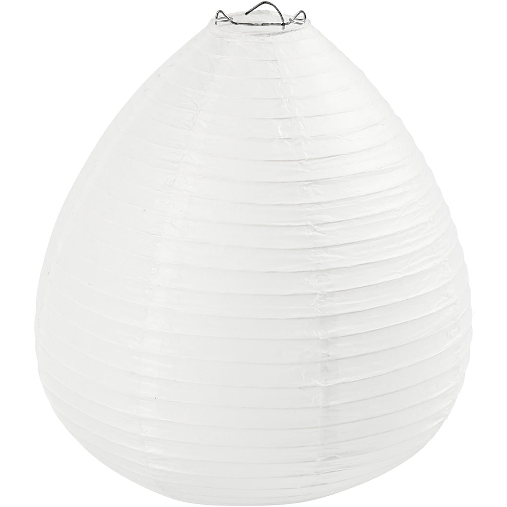 Creativ Company Rice Paper Lampa White Drop, 27 cm