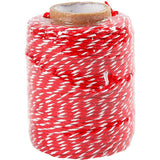 Creativ Company Coton Cord Red White, 50m