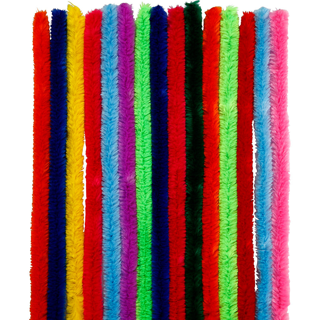 Creativ company https: www.cchobby.nl chenille-l-30-cm-dikte-15-mm-diverse-kleuren-15-div-1-doos