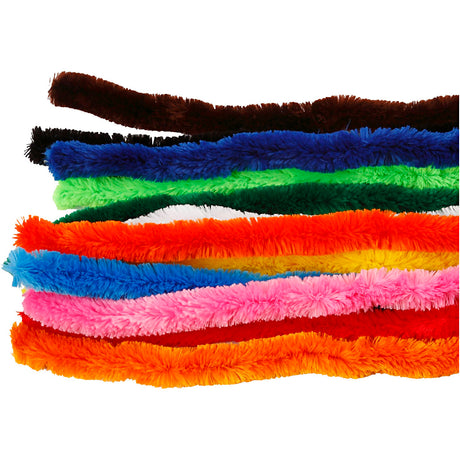 Creativ company http: www.cchobby.nl chenille-grote-l-45-cm-dikte-25-mm-diverse-kleuren-60-div-1-doos