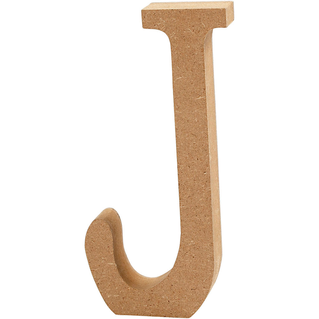 Creativ Company Bréif J MDF 13cm, 1..