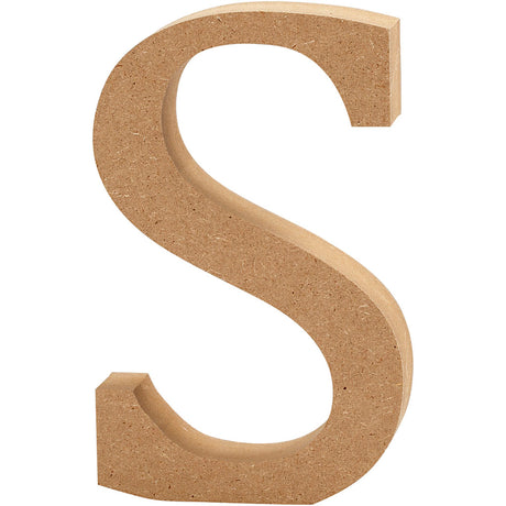 Creativ company letter s mdf 13cm, 1st.