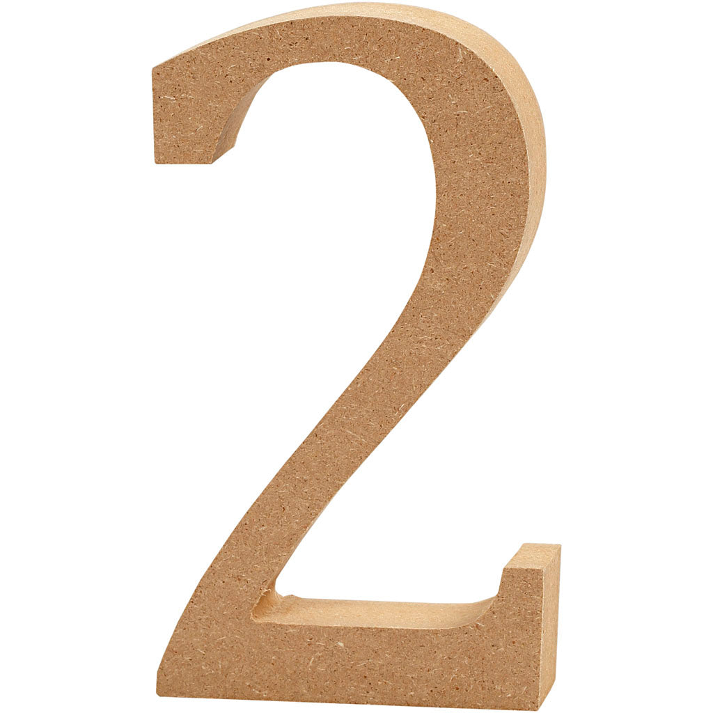 Creative Company nummer 2 MDF 13cm, 1: a.