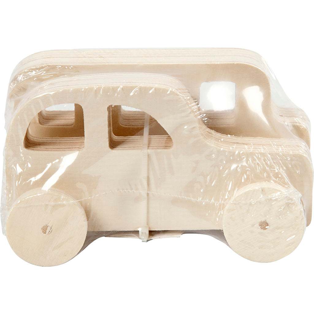 Creativ Company wooden cars, 2st.