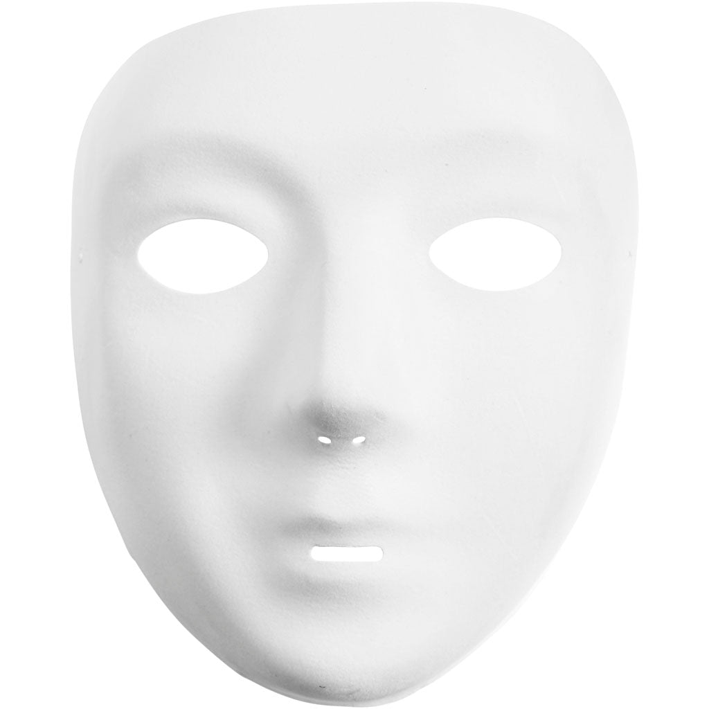 Crétiv Company Mask Velor en plastique blanc