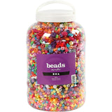 XL bucket with plastic beads, 8100st.