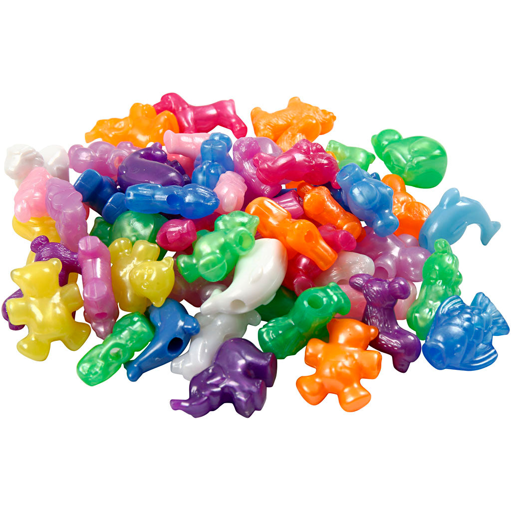 Createiv Company Figura Beads Pearl Clear en Pot, 220st.