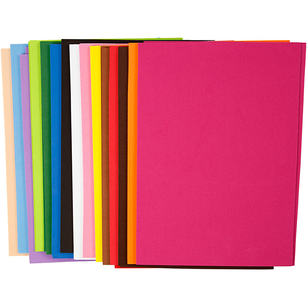 Creativ Company Eva Foam Sheets Farbe A4, 30 Blätter