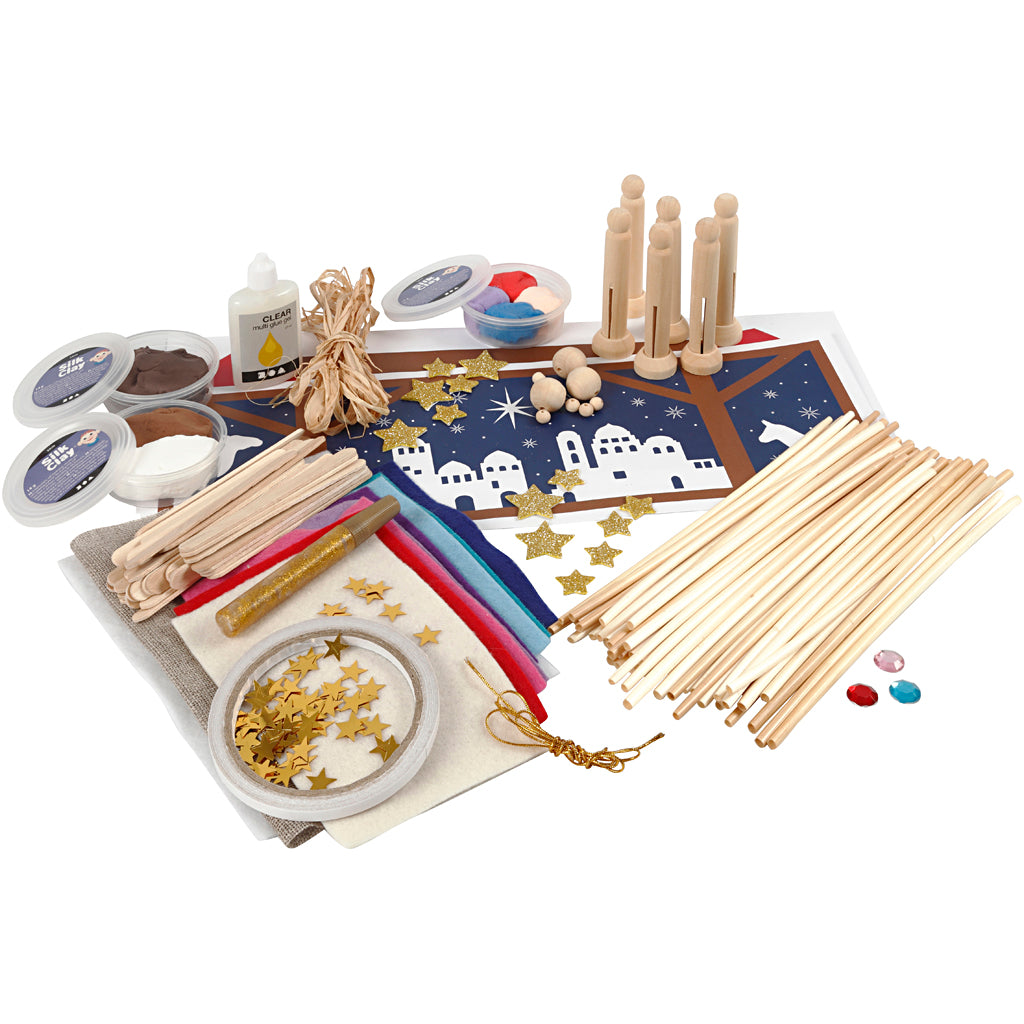 Creativ Company Wood Nativity Craft Set