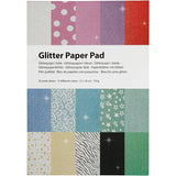 Creativ Company Glitter Paper Block A4 150gr, 30 Sheets