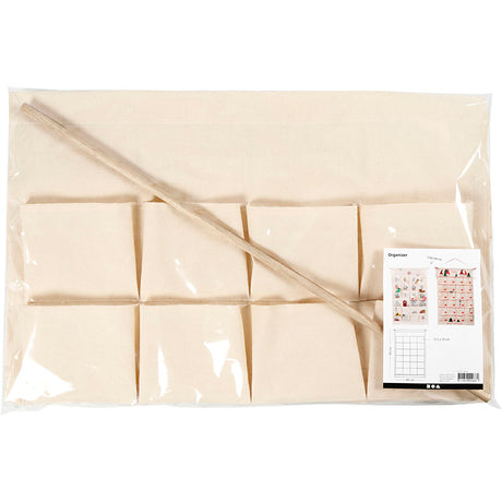 Creativ company hangende organiser, h: 93 cm, b: 60 cm, 1 stuk, naturel