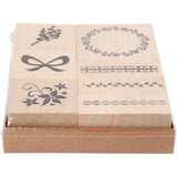 Creative Company Wooden Stamp Set Nature, 7dlg.