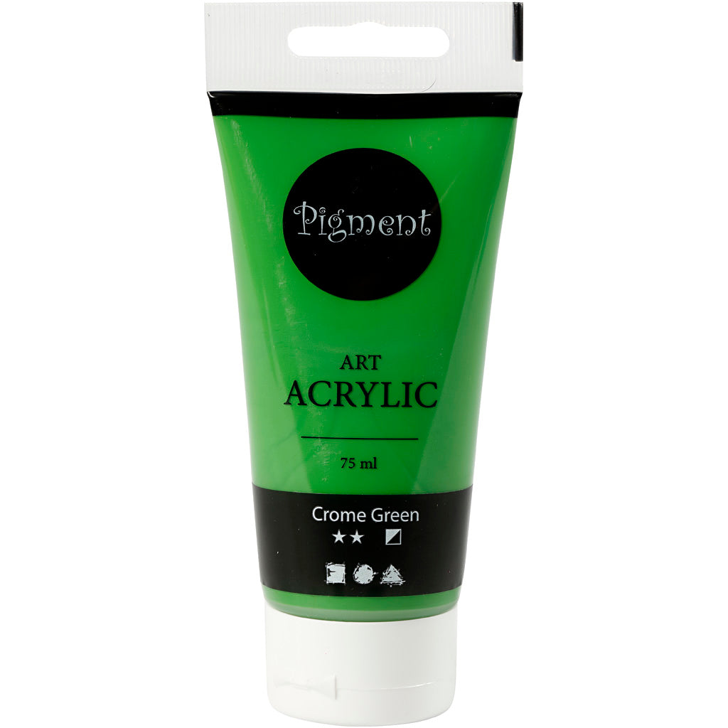 Kreativer Firma Pigment Art Acryl Paint Crome Green, 75ml