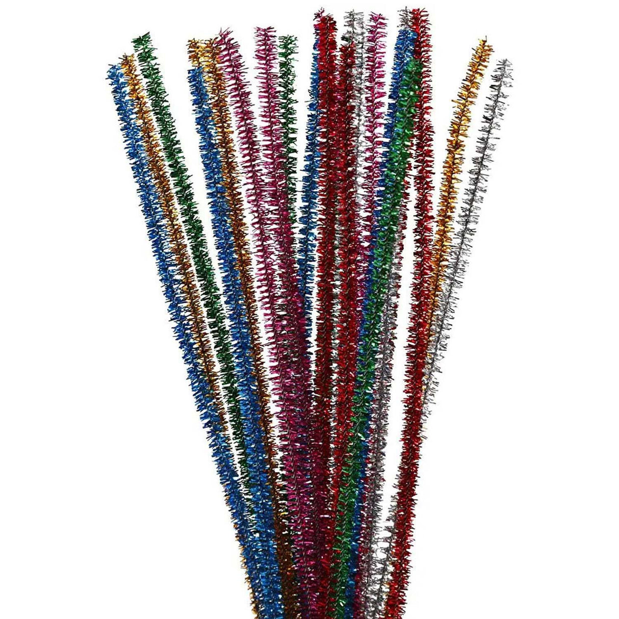 Creativ Company chenille wire strong colors glitter 30cm, 24st.