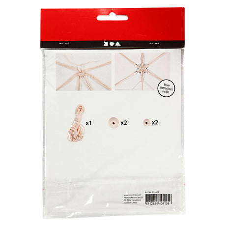 Creativ company mini creative kit macrame sneeuwvlok