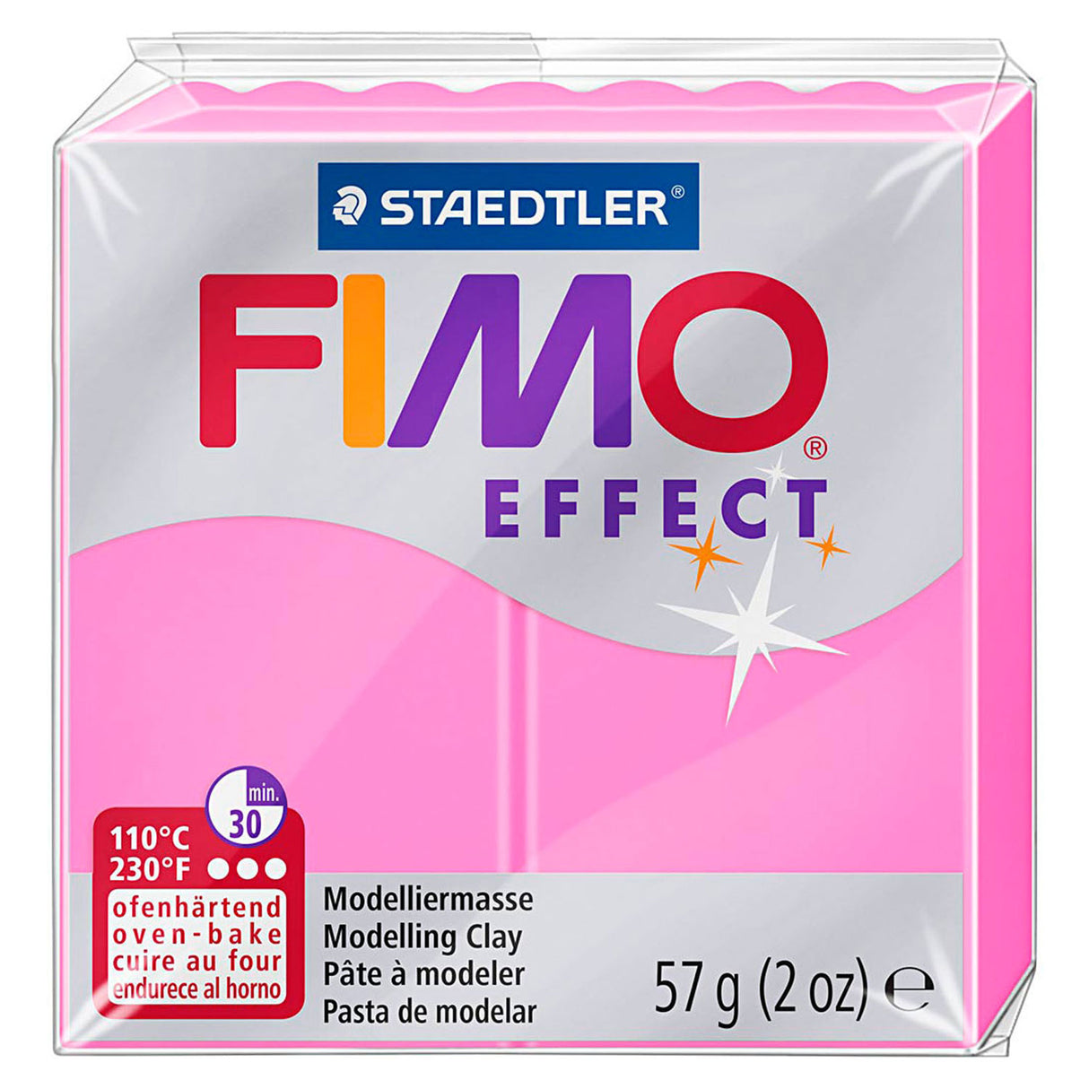 FIMO Efekt Montaż gliniany Neon Pink, 57gr