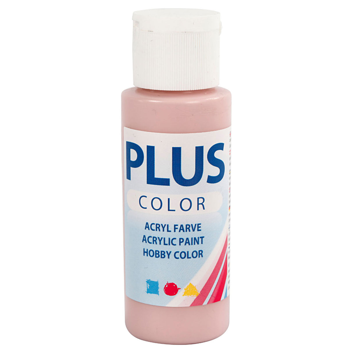 Più vernice acrilica a colori, rosa polverosa, 60 ml