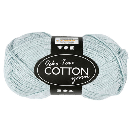 Creativ company katoengaren, zacht blauw, 50gr, 170m