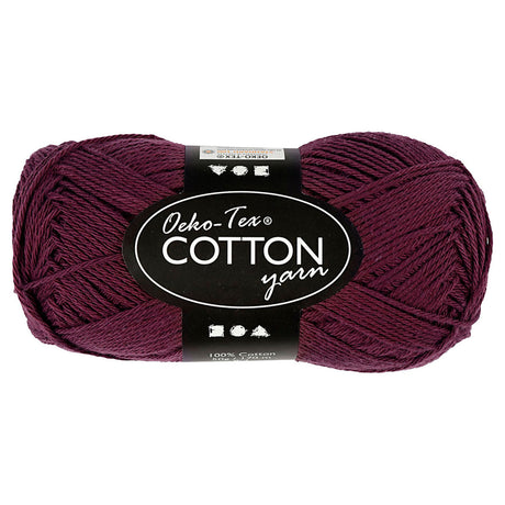 Creativ company katoengaren, plum, 50gr, 170m