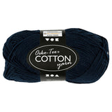 Filato di cotone, blu scuro, 50gr, 170m