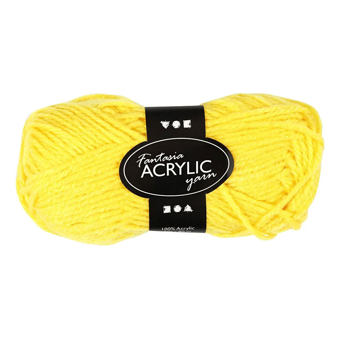 Creativ Company acrylique yarn jaune 50gr, 80m