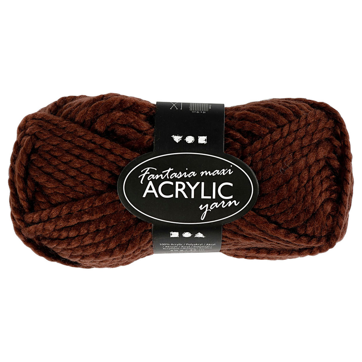 Creative Company Acrilic Yarn, Brown, 50gr, 80m