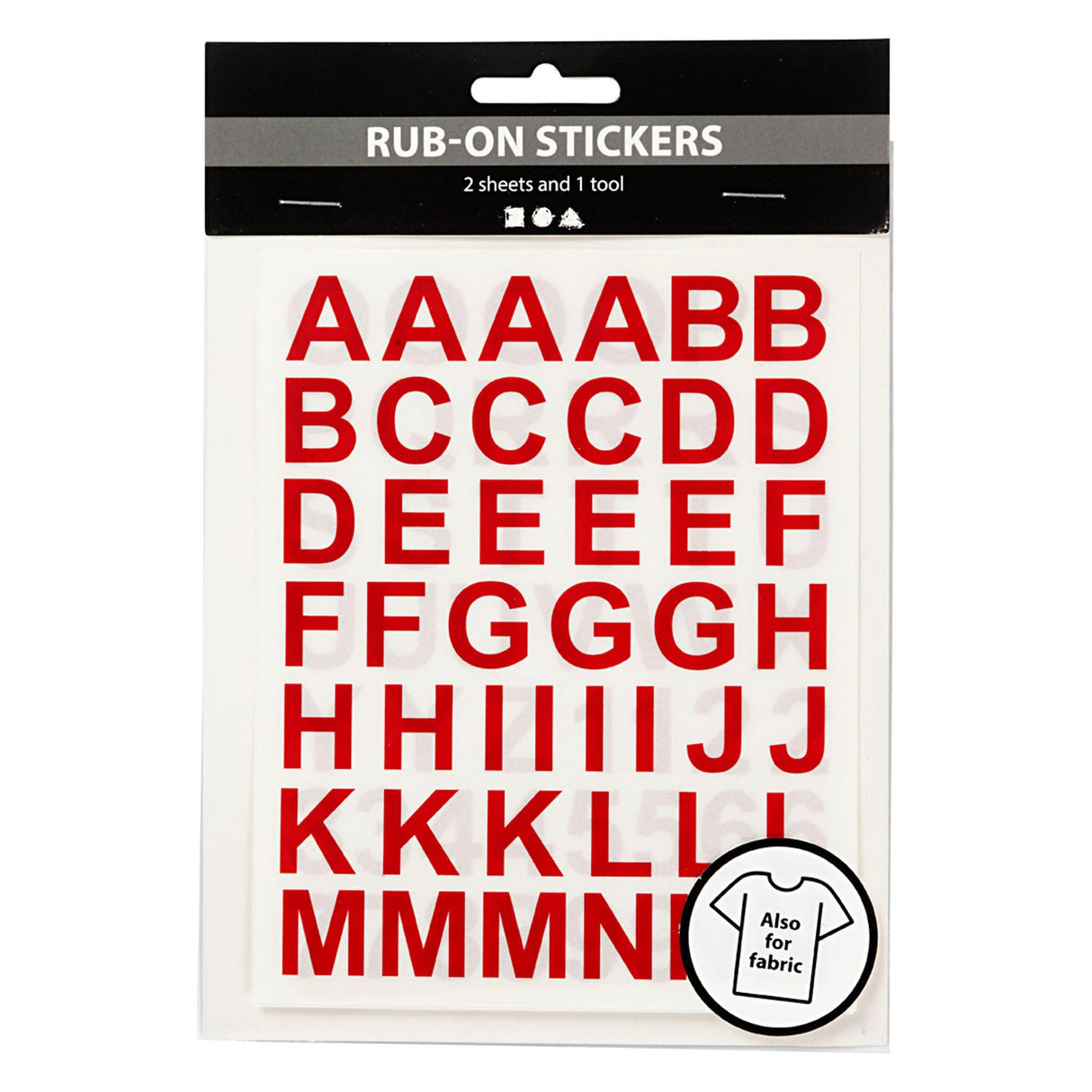 Stickers letters numbers