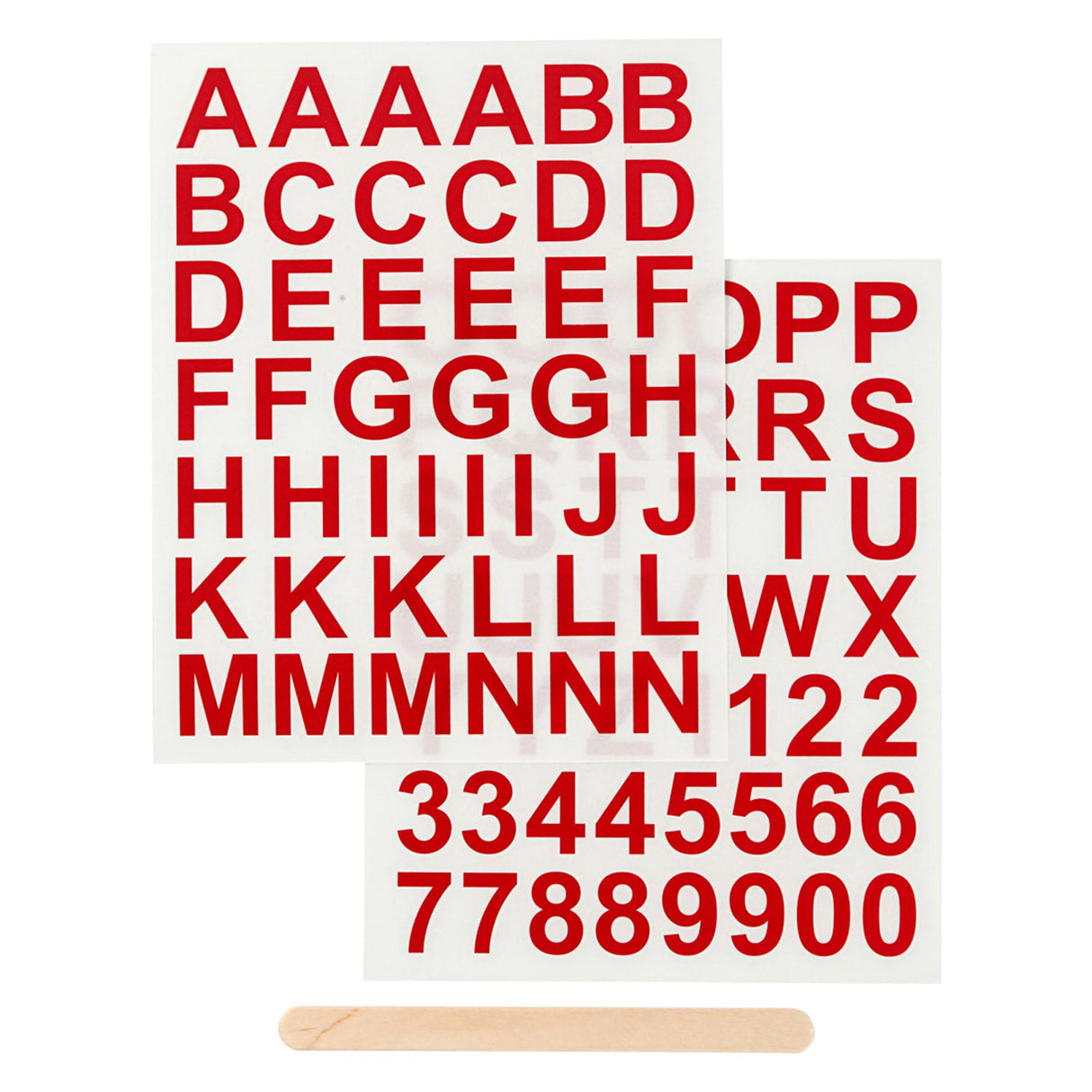 Stickers letters numbers