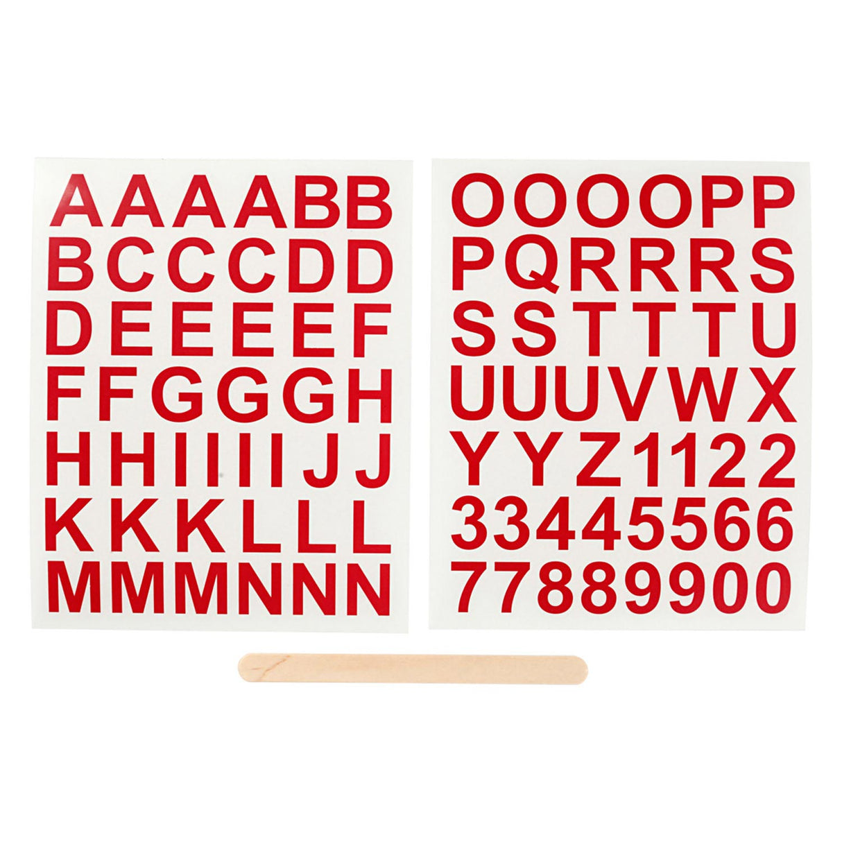 Stickers letters numbers